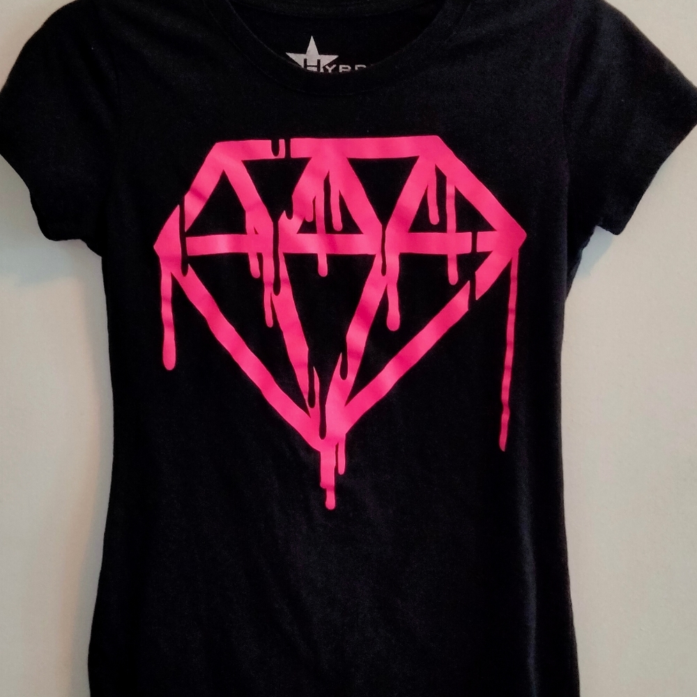 Black & Pink Hybrid and Co. Tee